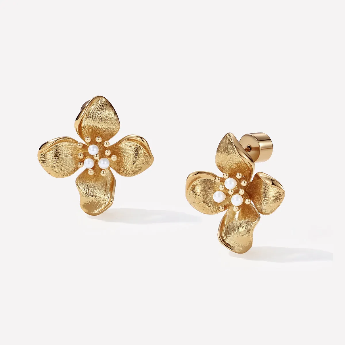 Large Blossom Stud Earrings sold by Retro Chic