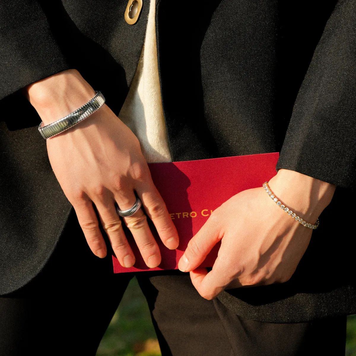 Gladiator Minimalist Silver Ring - Adjustable sold by Retro Chic product image thumbnail 4