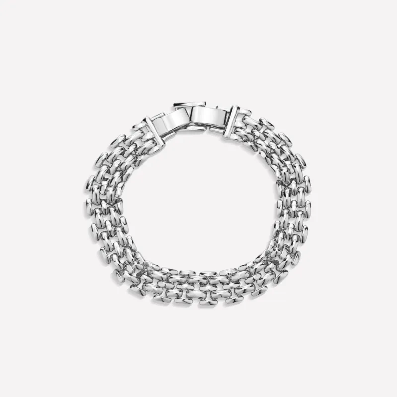 Rome Chain Bracelet Large - Silver made by Retro Chic