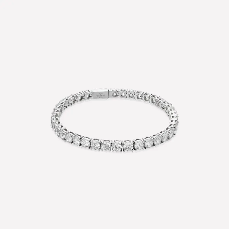 Roman Dusk Silver Tennis Bracelet made by Retro Chic