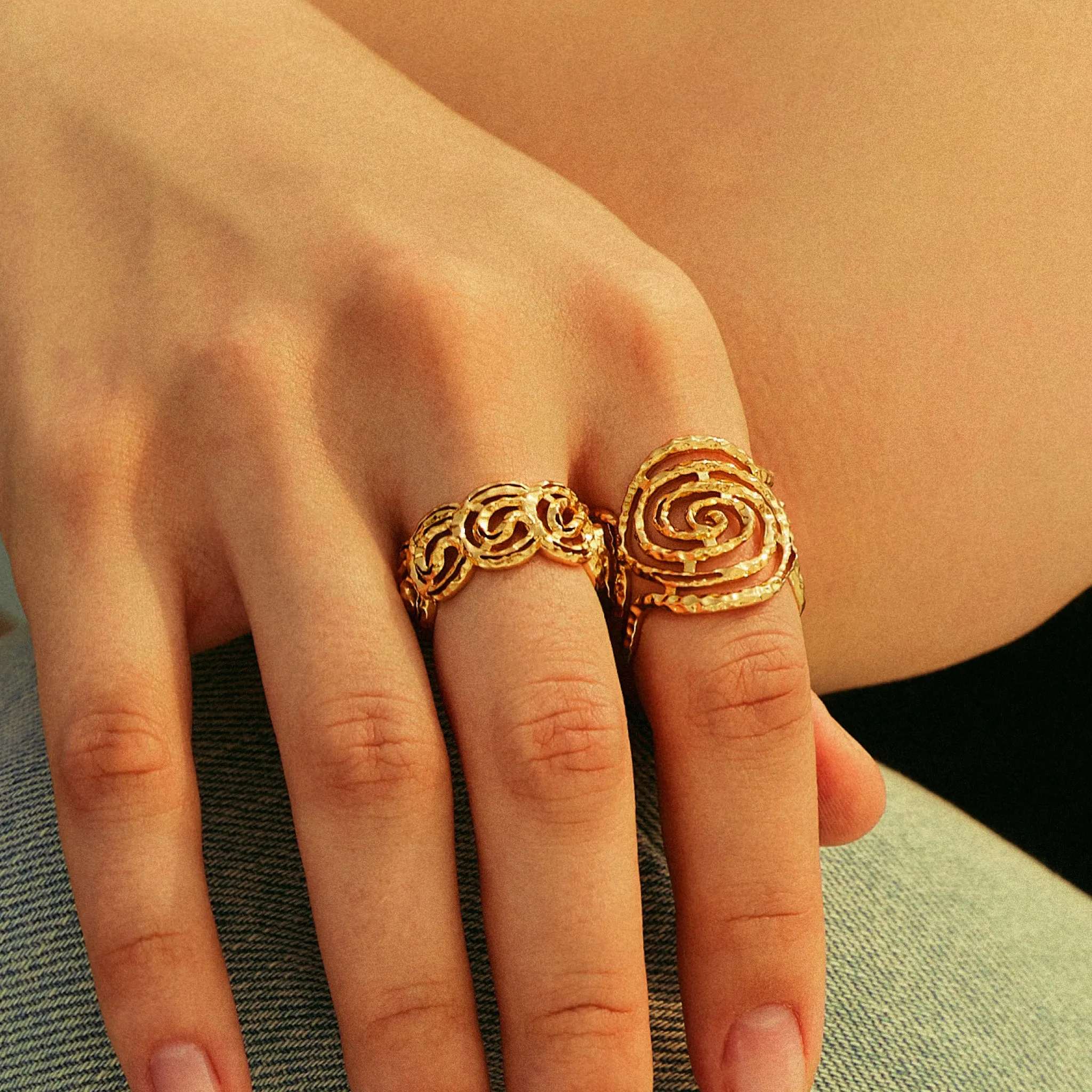 Mono Spiral Small Ring sold by Retro Chic product image thumbnail 2