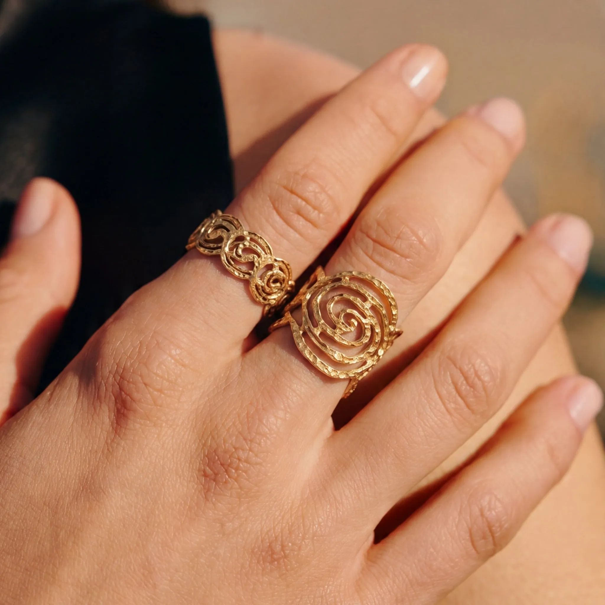 Mono Spiral Small Ring sold by Retro Chic product image thumbnail 3