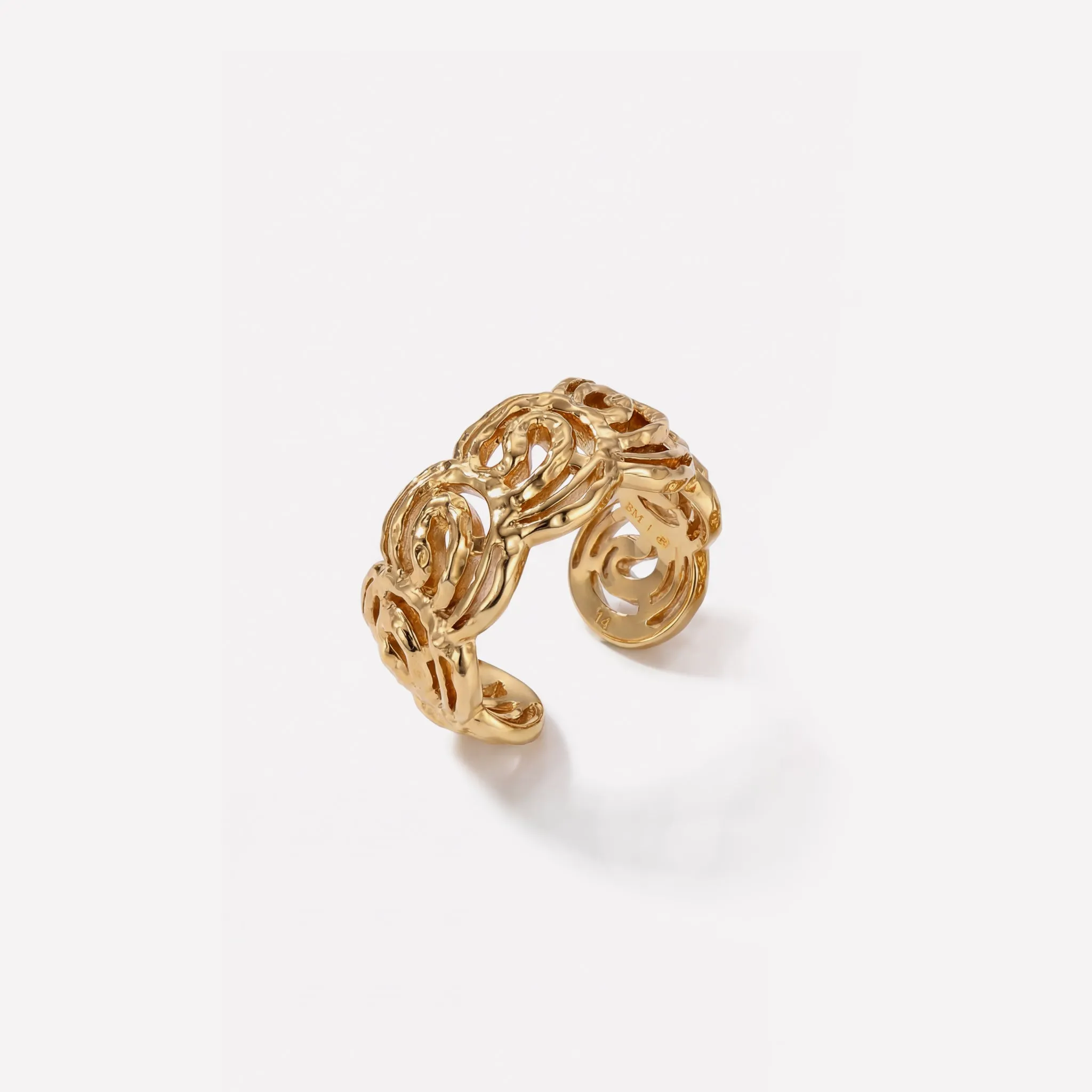 Mono Spiral Small Ring sold by Retro Chic