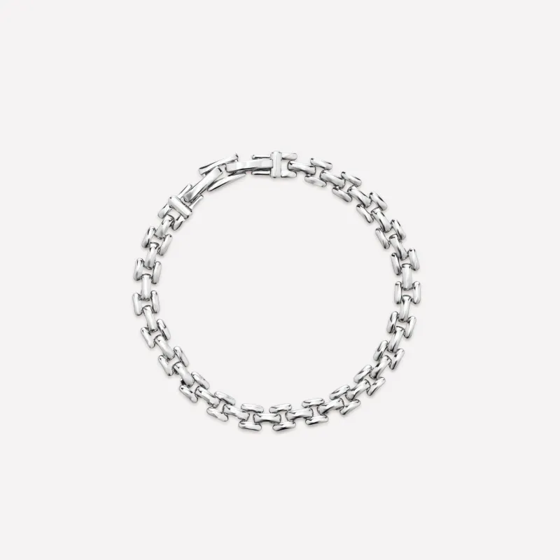 Rome Chain Silver Bracelet made by Retro Chic