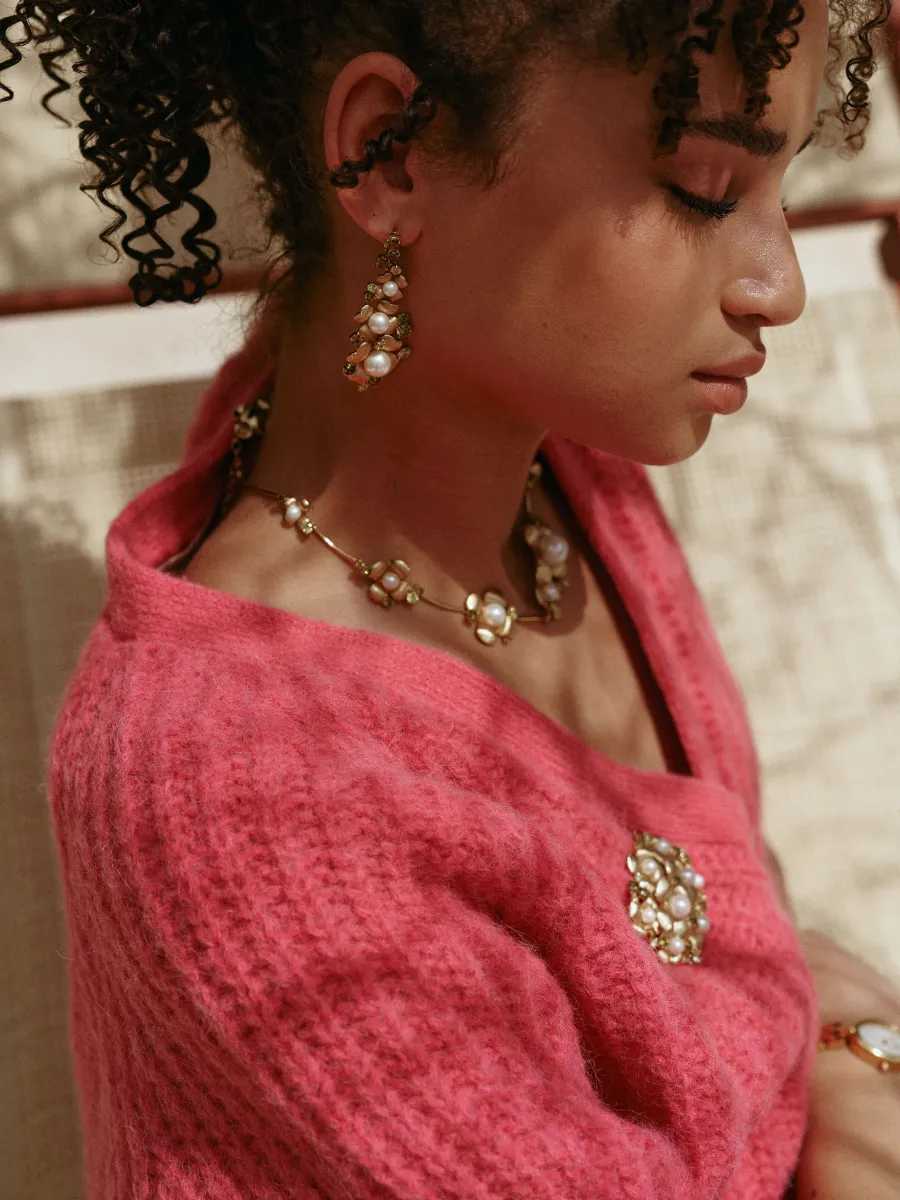 Garden Blossom Drop Earrings sold by Retro Chic product image thumbnail 2
