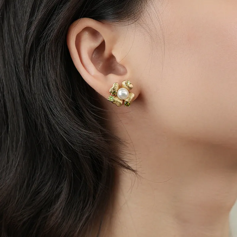 Garden Blossom Stud Earrings sold by Retro Chic product image thumbnail 3