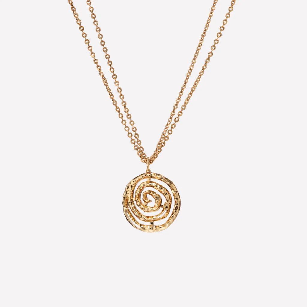 Eternal Spiral Round Pendant sold by Retro Chic