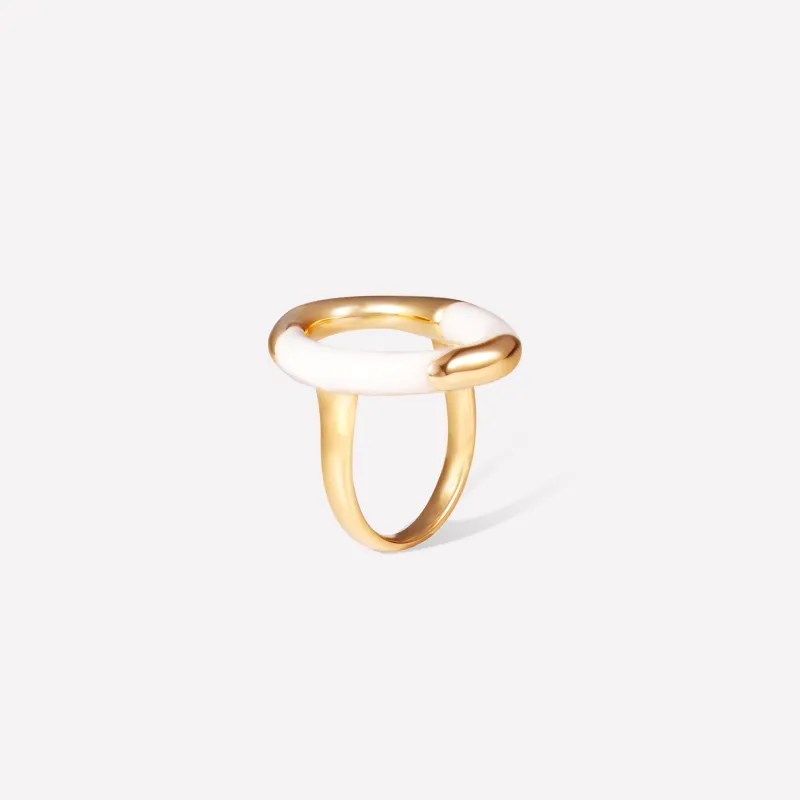 Time Ripples Round Ring made by Retro Chic