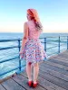 4869 Sunny Days Skater Skirt sold by Retrolicious