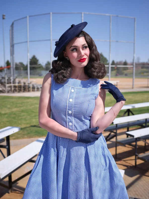 4874 Elizabeth Dress in Gingham sold by Retrolicious