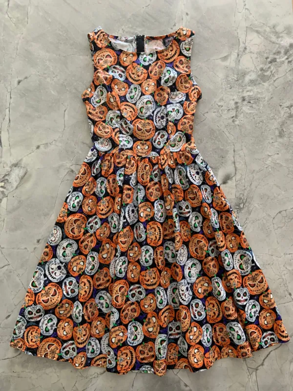 4917 Glow in the Dark Jack-o-Lanterns Vintage Dress - XS only, 1 left! sold by Retrolicious