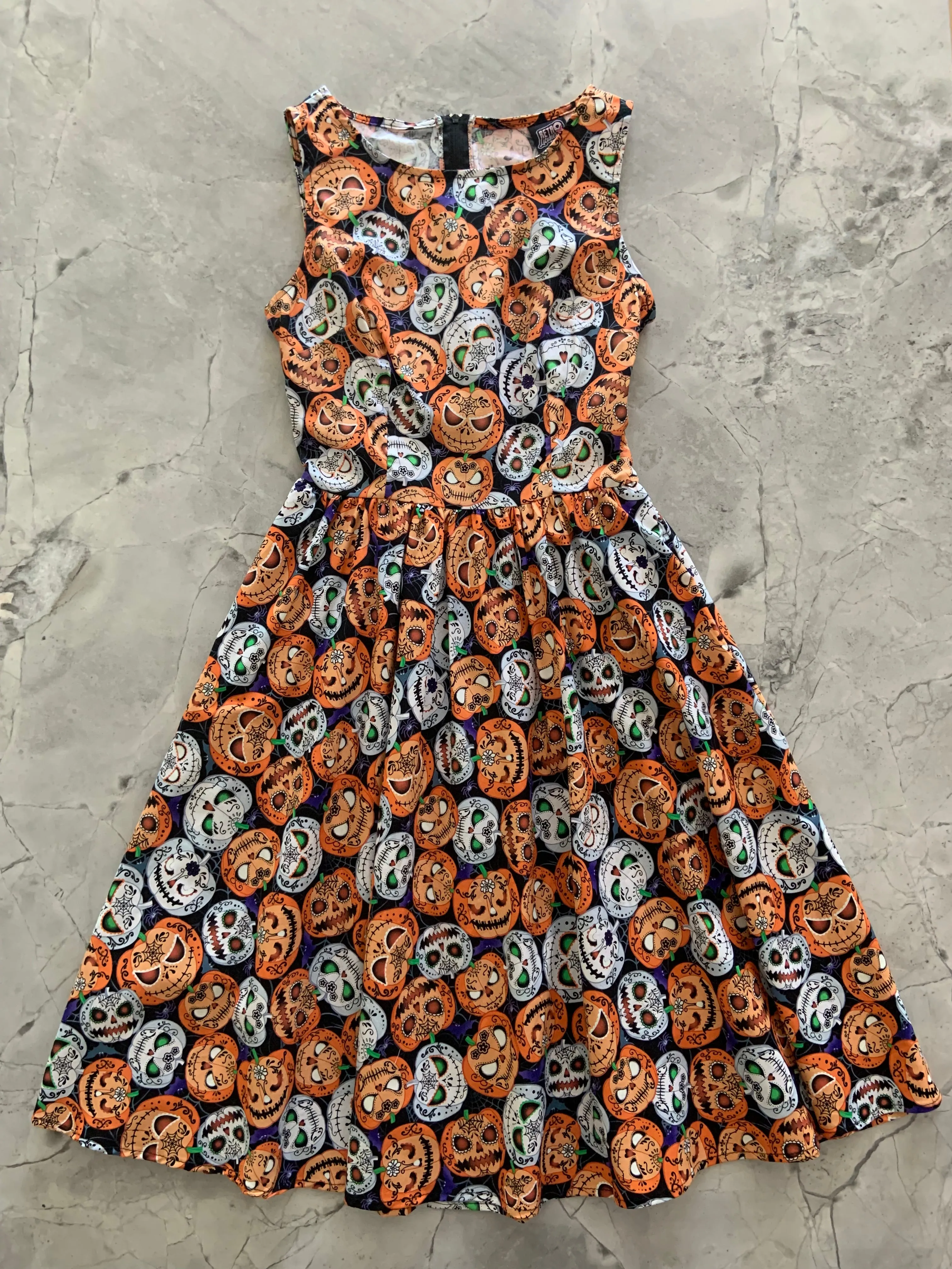 4917 Glow in the Dark Jack-o-Lanterns Vintage Dress - XS only, 1 left! sold by Retrolicious