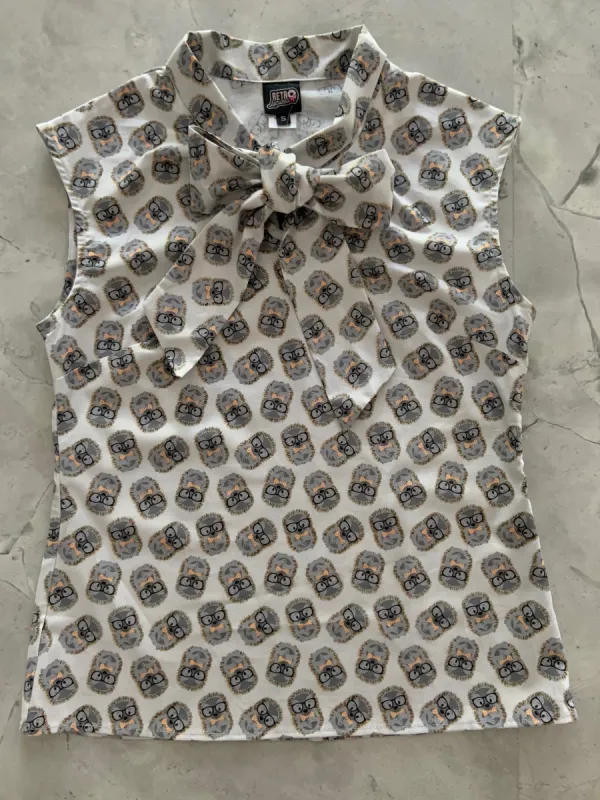 4617 Hedgehog Bow Top - Large only, 1 left! sold by Retrolicious