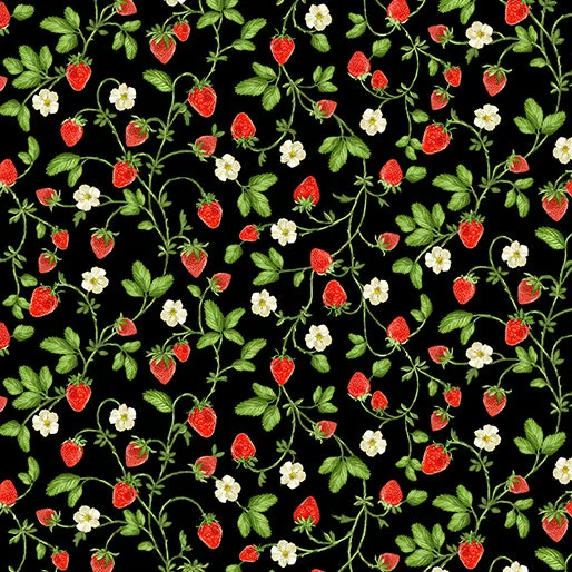 4476 Strawberries / Red Gingham Reversible Mask sold by Retrolicious product image thumbnail 3