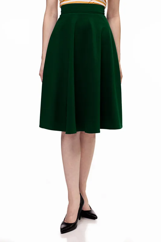 5003 Charlotte Skirt in Green sold by Retrolicious