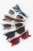 Leaf Accent Cat Eye Sunglasses in White - 1 left! sold by Retrolicious