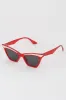 Leaf Accent Cat Eye Sunglasses in White - 1 left! sold by Retrolicious