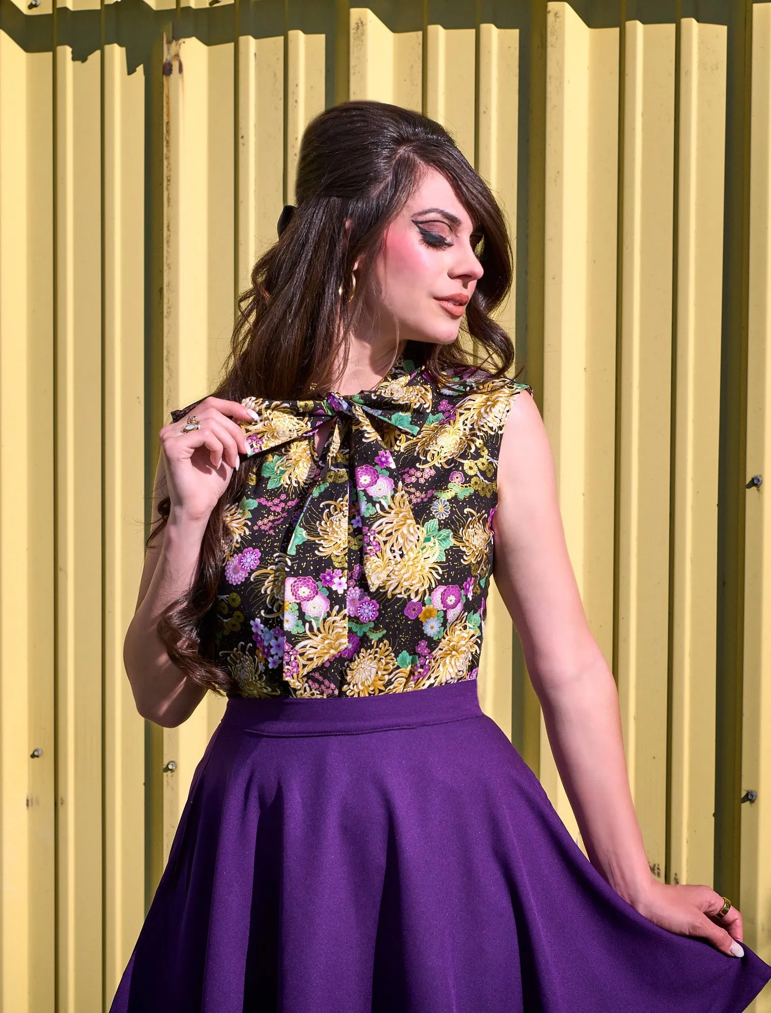 5032 Purple Skater Skirt sold by Retrolicious product image thumbnail 3
