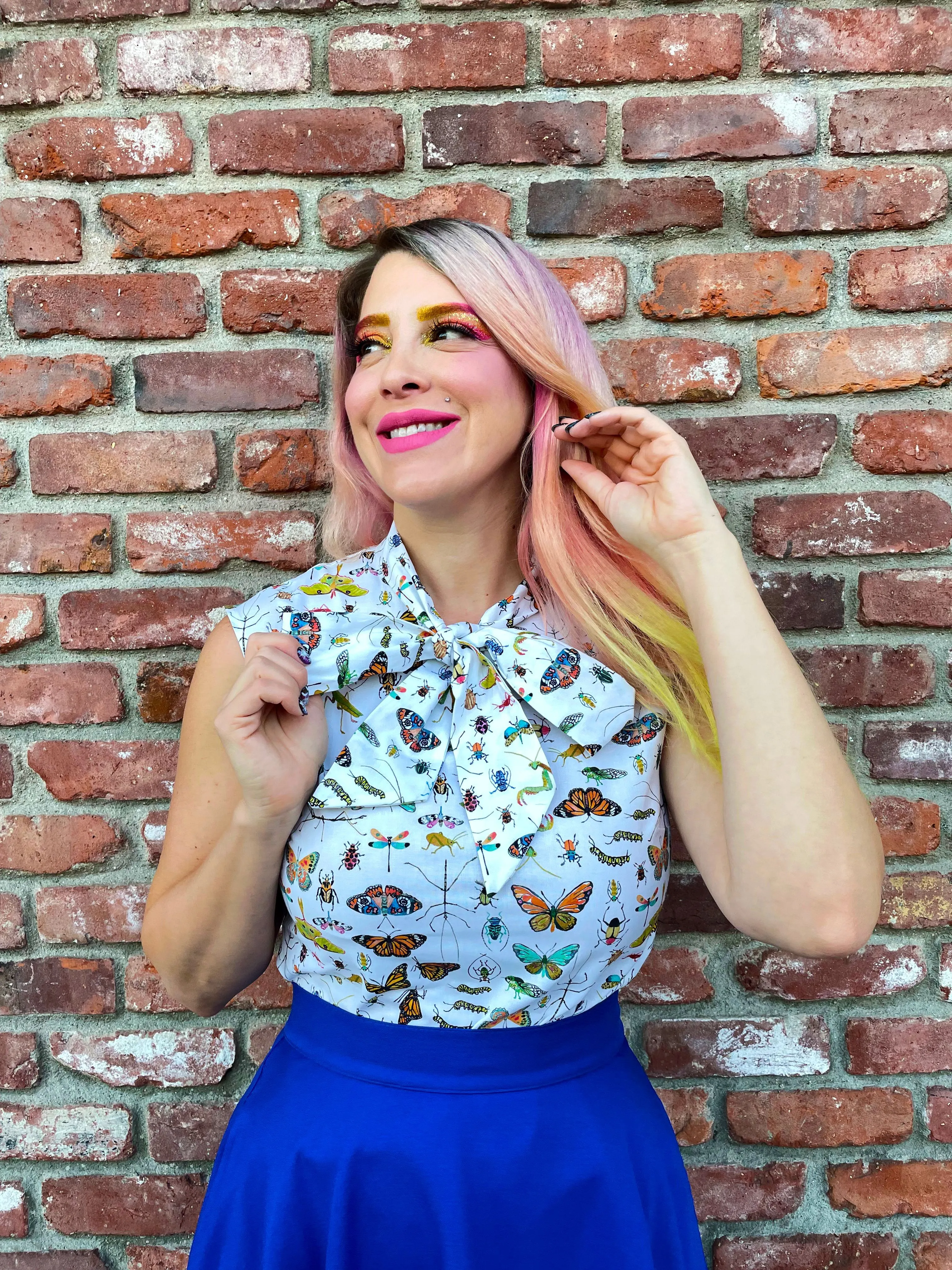 5034 Royal Blue Skater Skirt sold by Retrolicious product image thumbnail 3