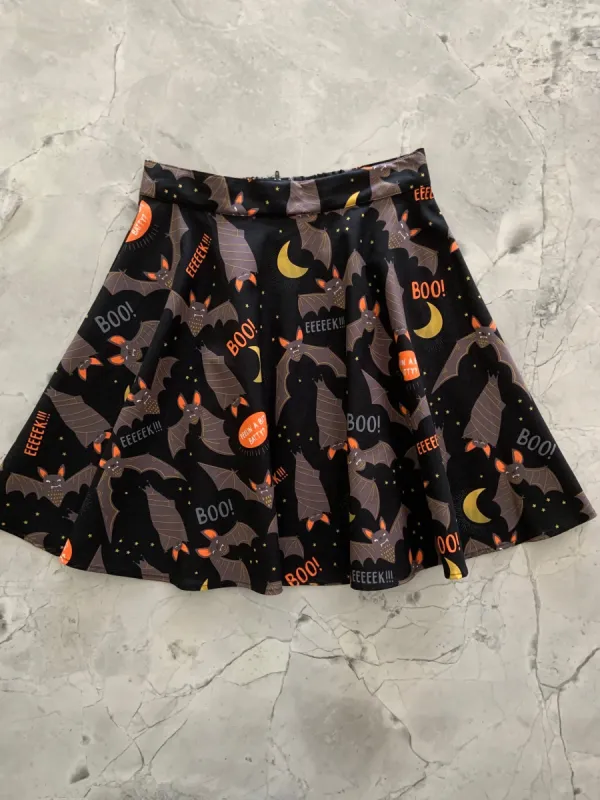 Feelin Batty Skater Skirt sold by Retrolicious