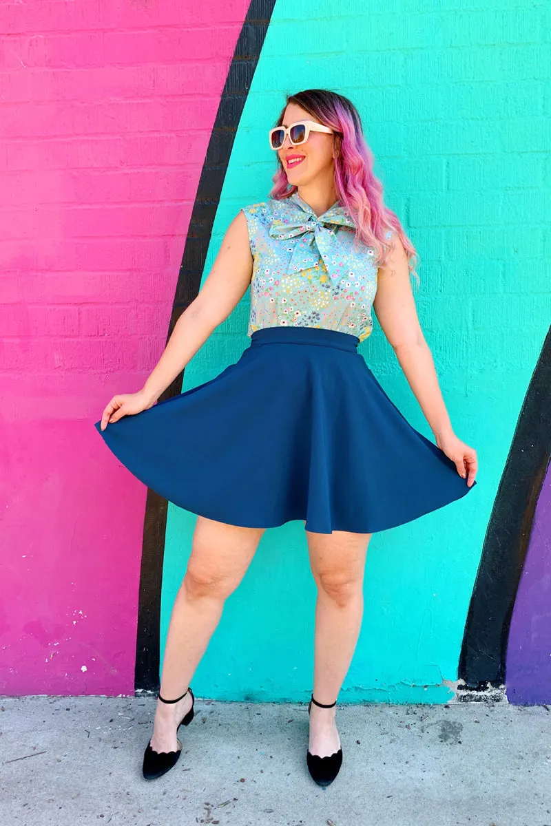 Ocean Blue Skater Skirt sold by Retrolicious product image thumbnail 2