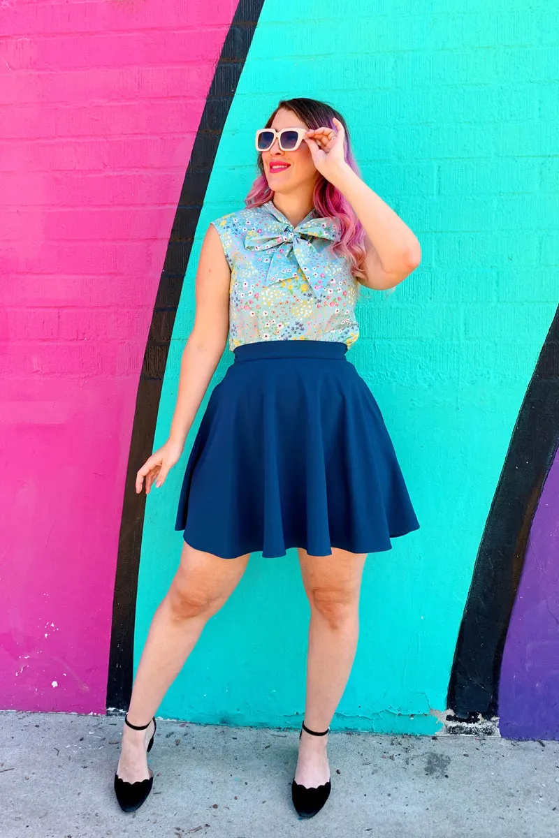 Ocean Blue Skater Skirt sold by Retrolicious product image thumbnail 3