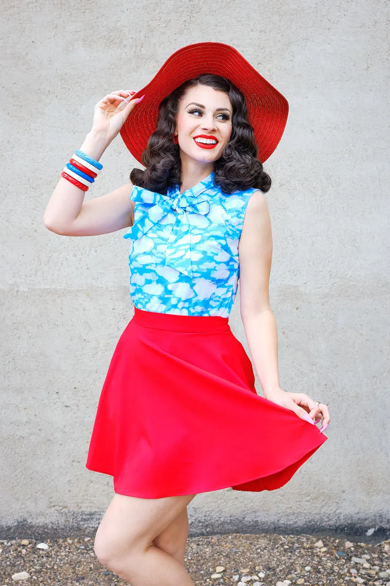 Red Skater Skirt sold by Retrolicious product image thumbnail 2