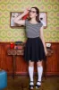 Black Skater Skirt - 4X only, 1 left! sold by Retrolicious
