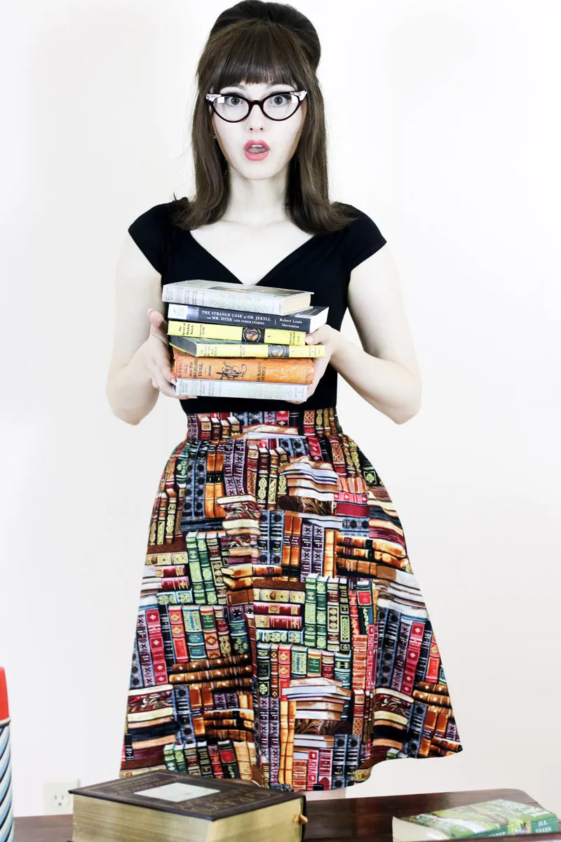 Don't Judge a Book by its Cover A-Line Skirt sold by Retrolicious product image thumbnail 2