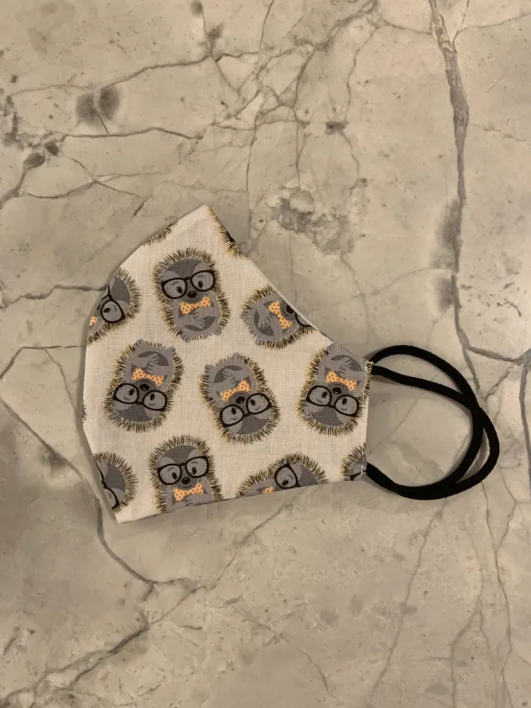 Hedgehog Reversible Mask sold by Retrolicious