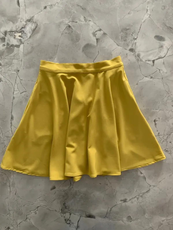 Chartreuse Skater Skirt sold by Retrolicious