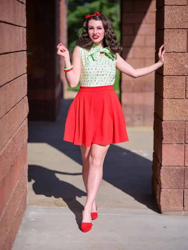 Tomato Skater Skirt sold by Retrolicious