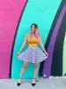 Hedgehog Skater Skirt sold by Retrolicious
