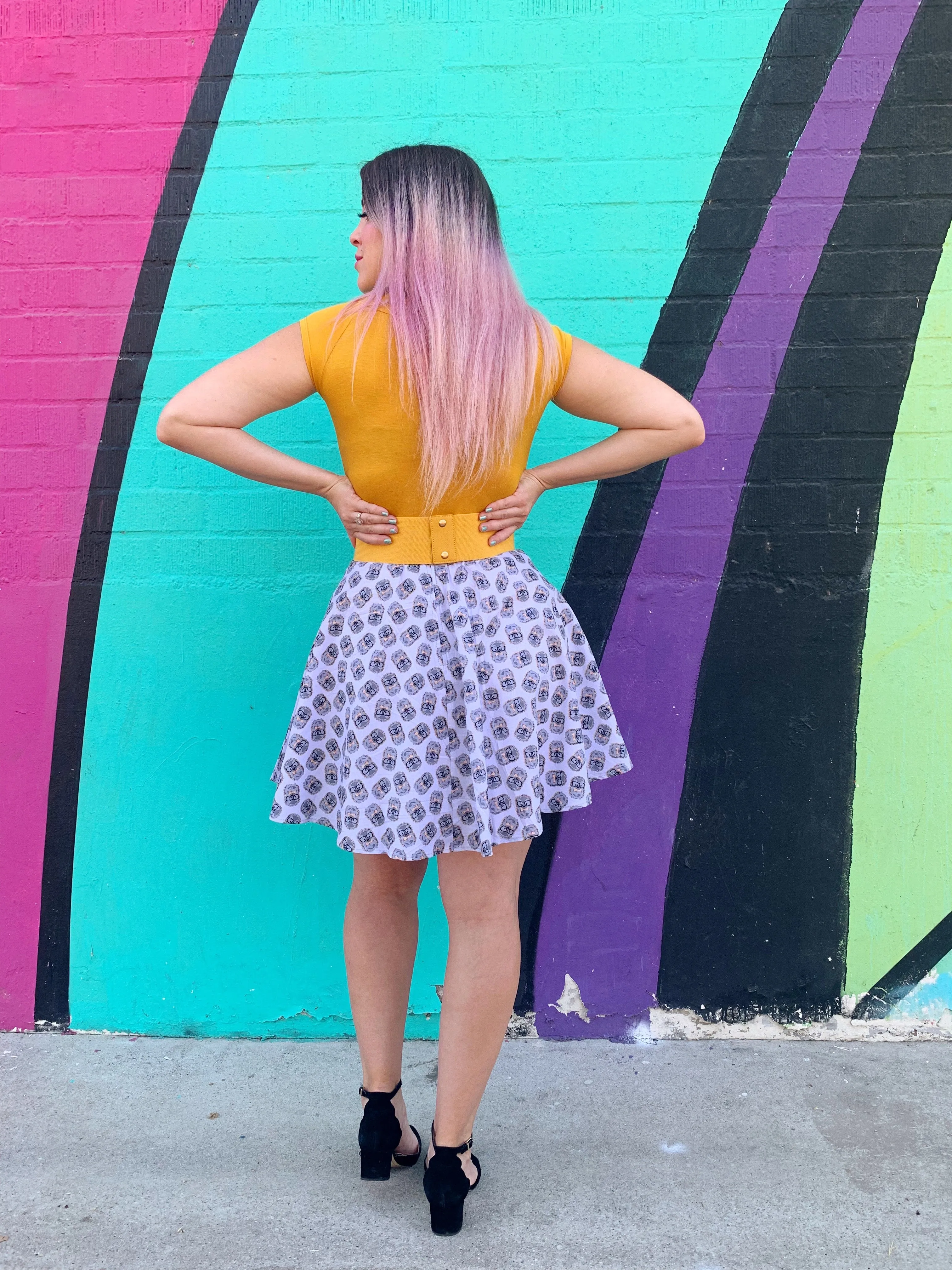 Hedgehog Skater Skirt sold by Retrolicious product image thumbnail 3