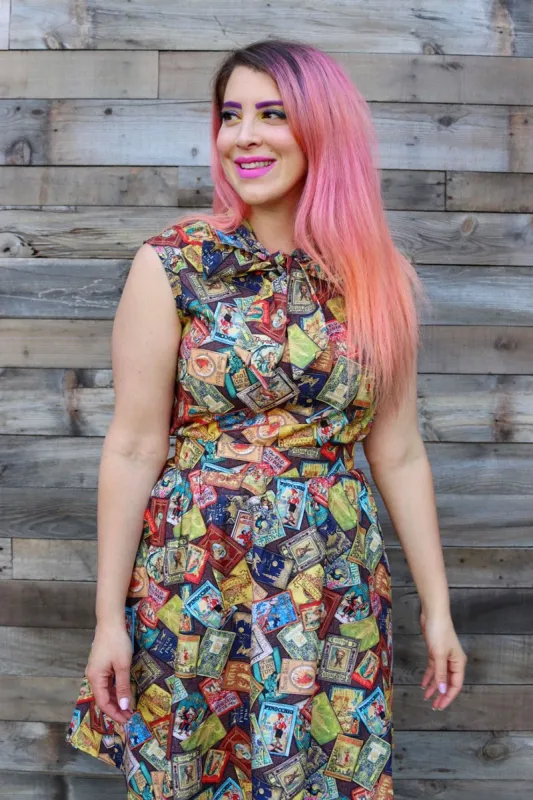 Fairytale Books Bow Top - 2X only sold by Retrolicious