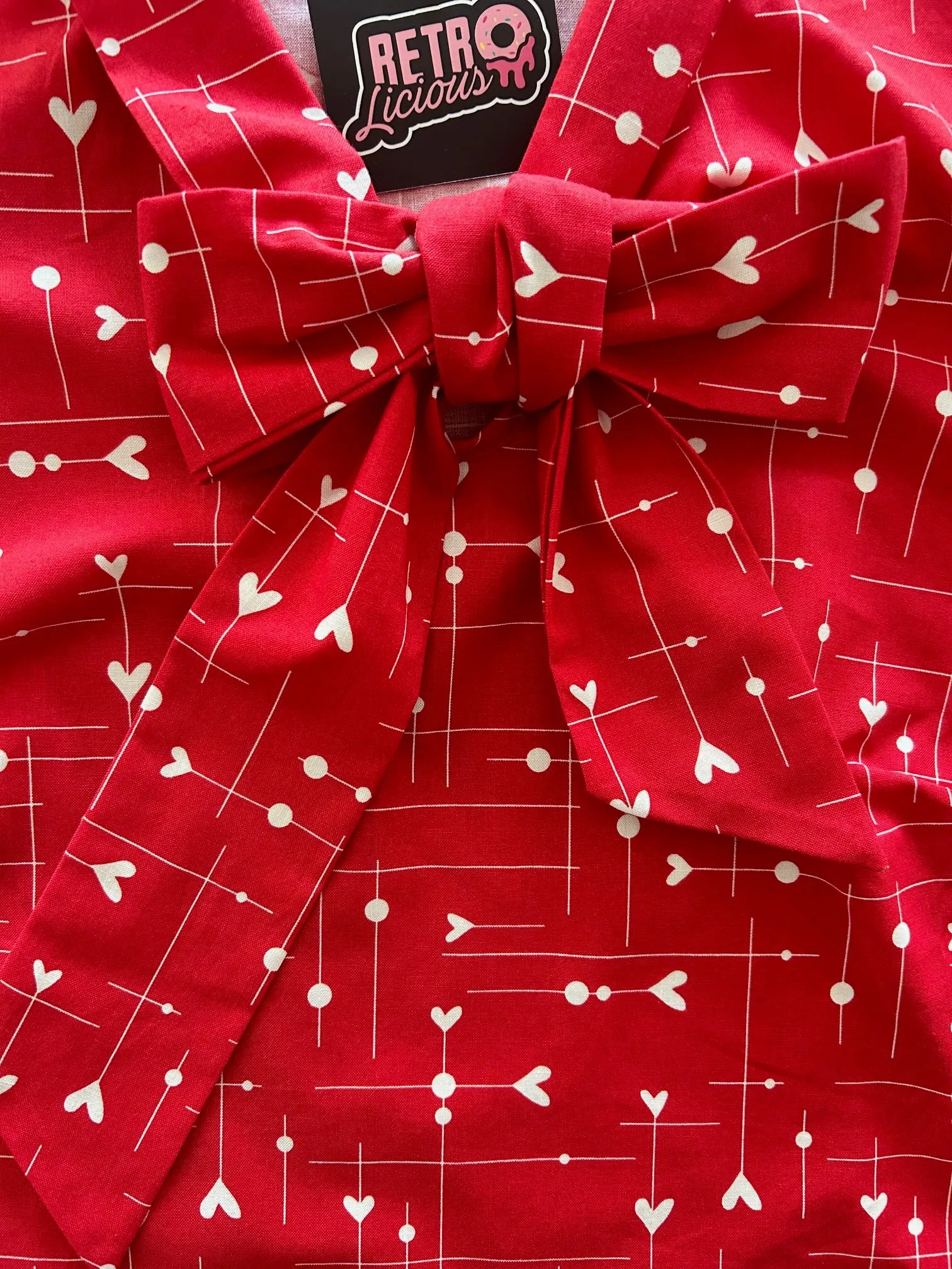 Be Mine Bow Top - 2X only, 1 left! sold by Retrolicious product image thumbnail 2