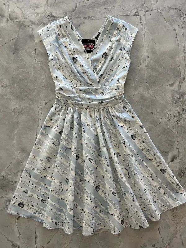 Birch Trees Greta Dress - 3X only, 1 left! sold by Retrolicious
