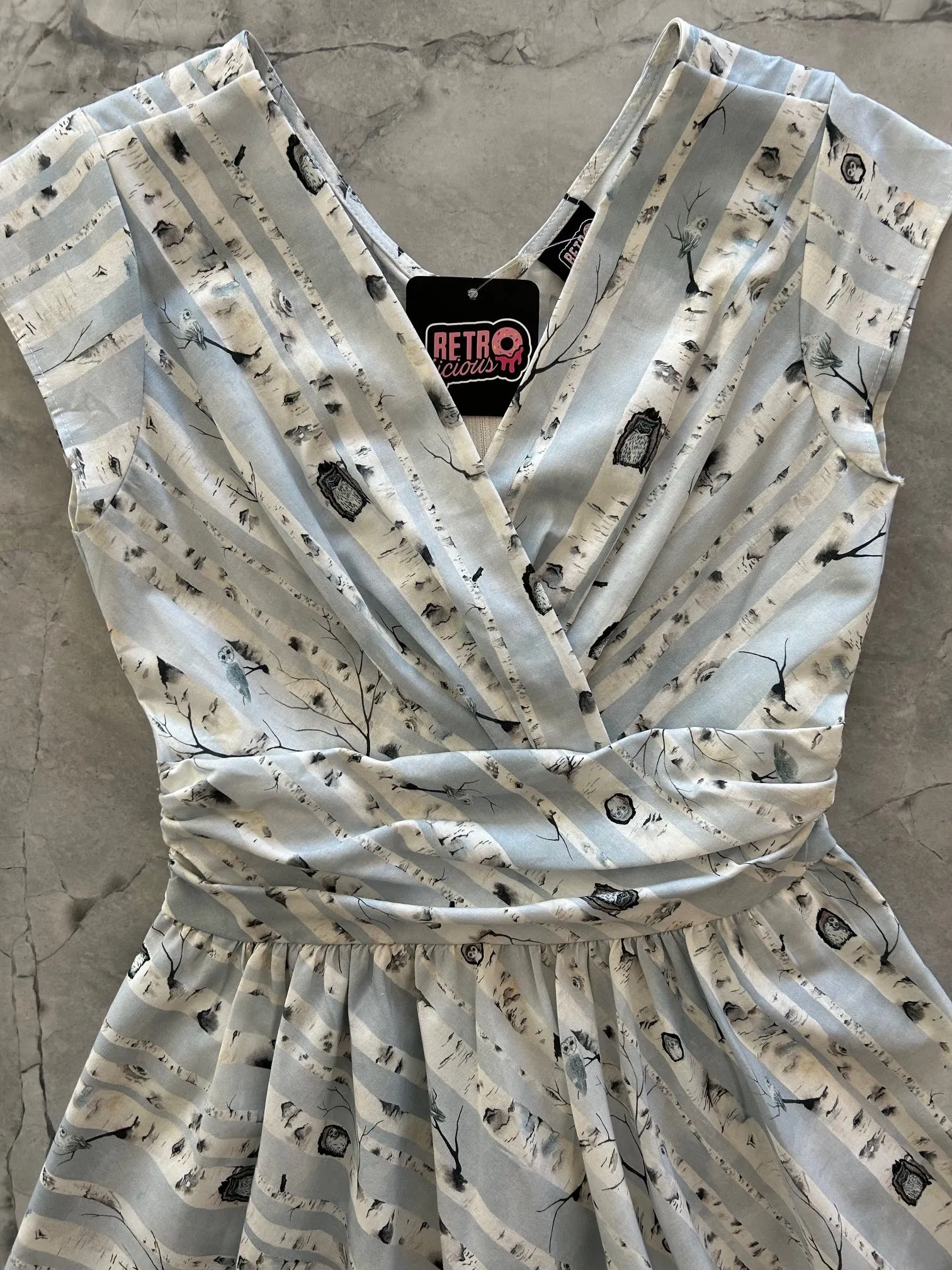 Birch Trees Greta Dress - 3X only, 1 left! sold by Retrolicious product image thumbnail 2