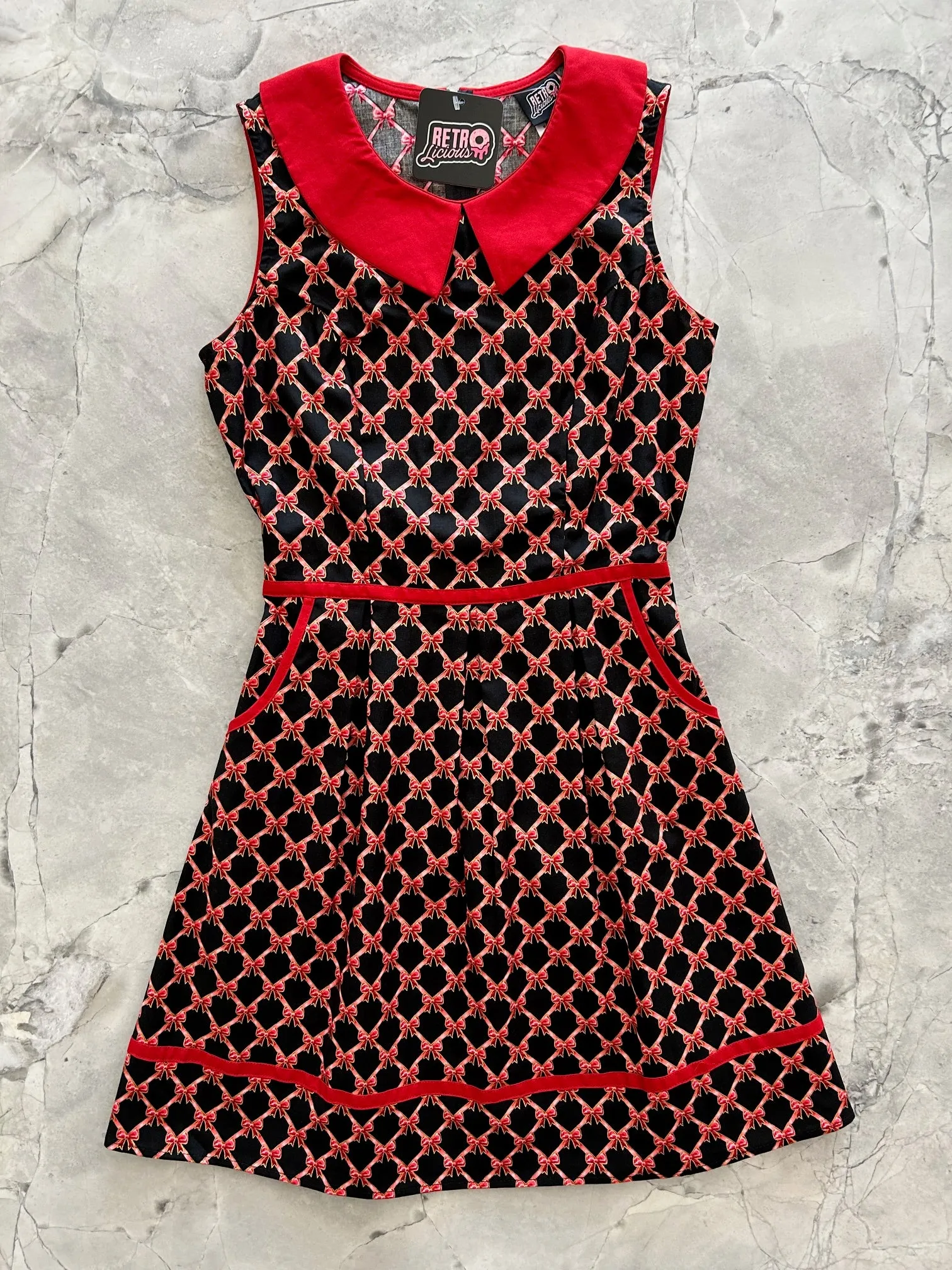 Bow Collared Dress sold by Retrolicious