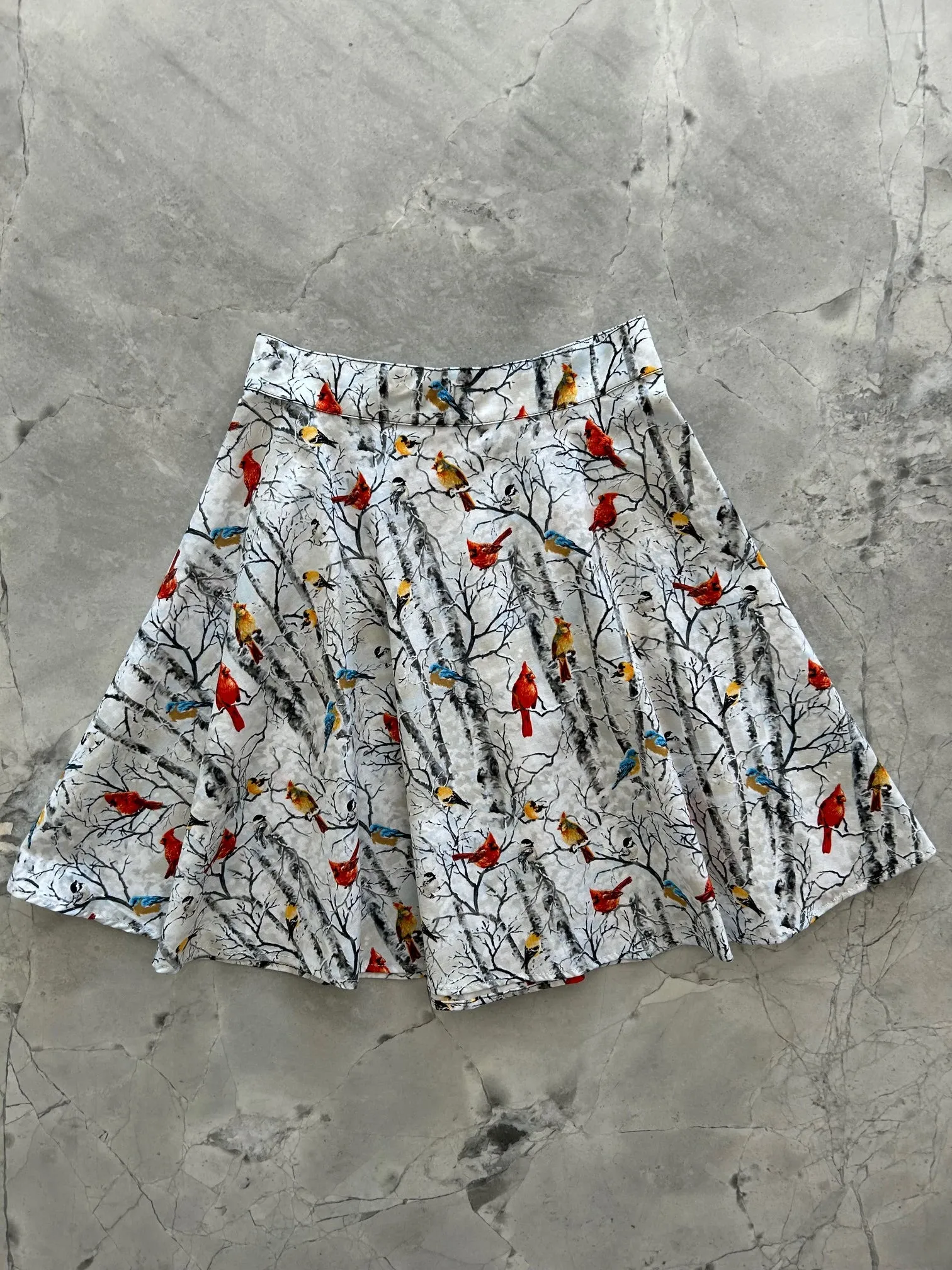 Birds on Branches Skater Skirt - XL only, 1 left! sold by Retrolicious
