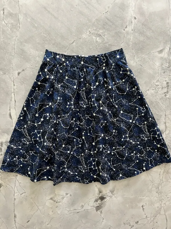 Glow in the Dark Constellations A-line Skirt sold by Retrolicious
