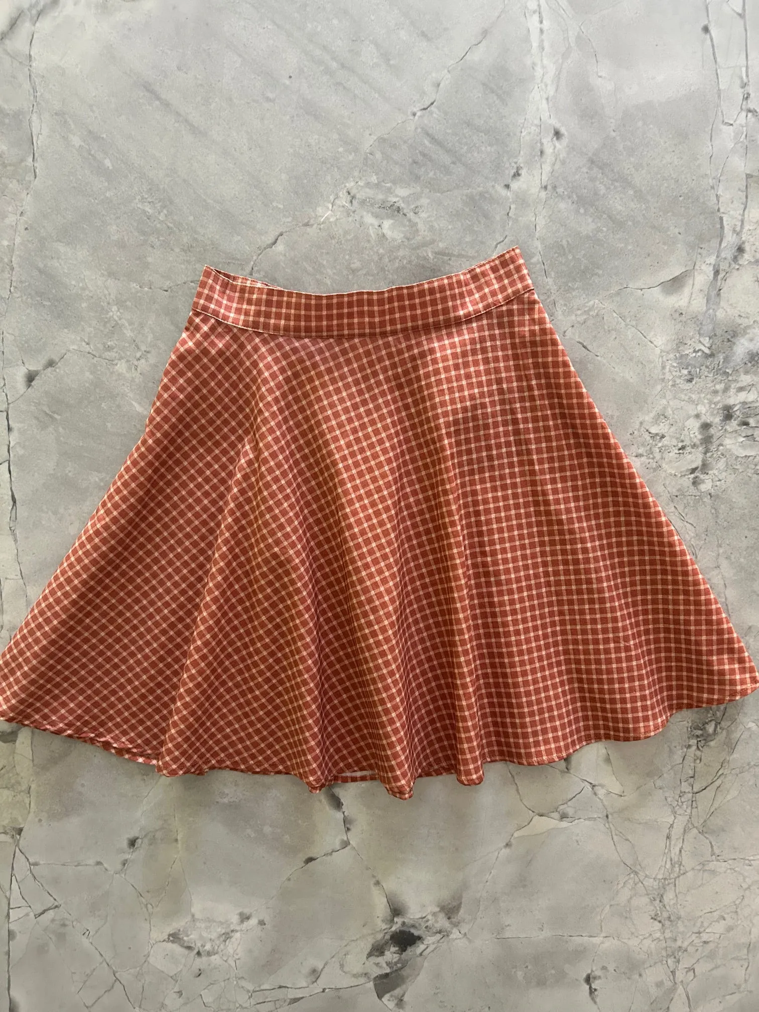 Checkered Skater Skirt sold by Retrolicious