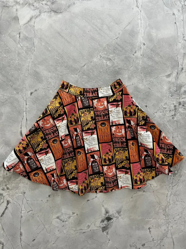 Trick or Treat Skater Skirt - XS only, 1 left! sold by Retrolicious