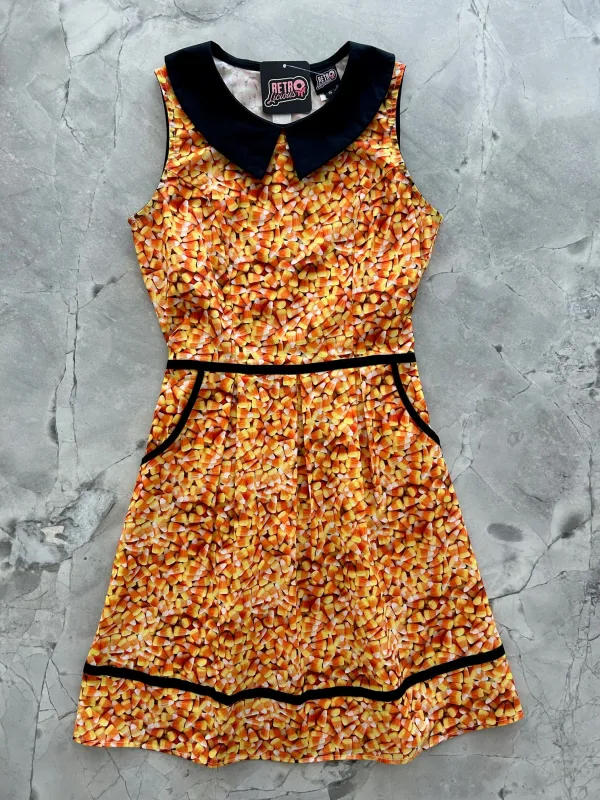 Candy Corn Collared Dress sold by Retrolicious