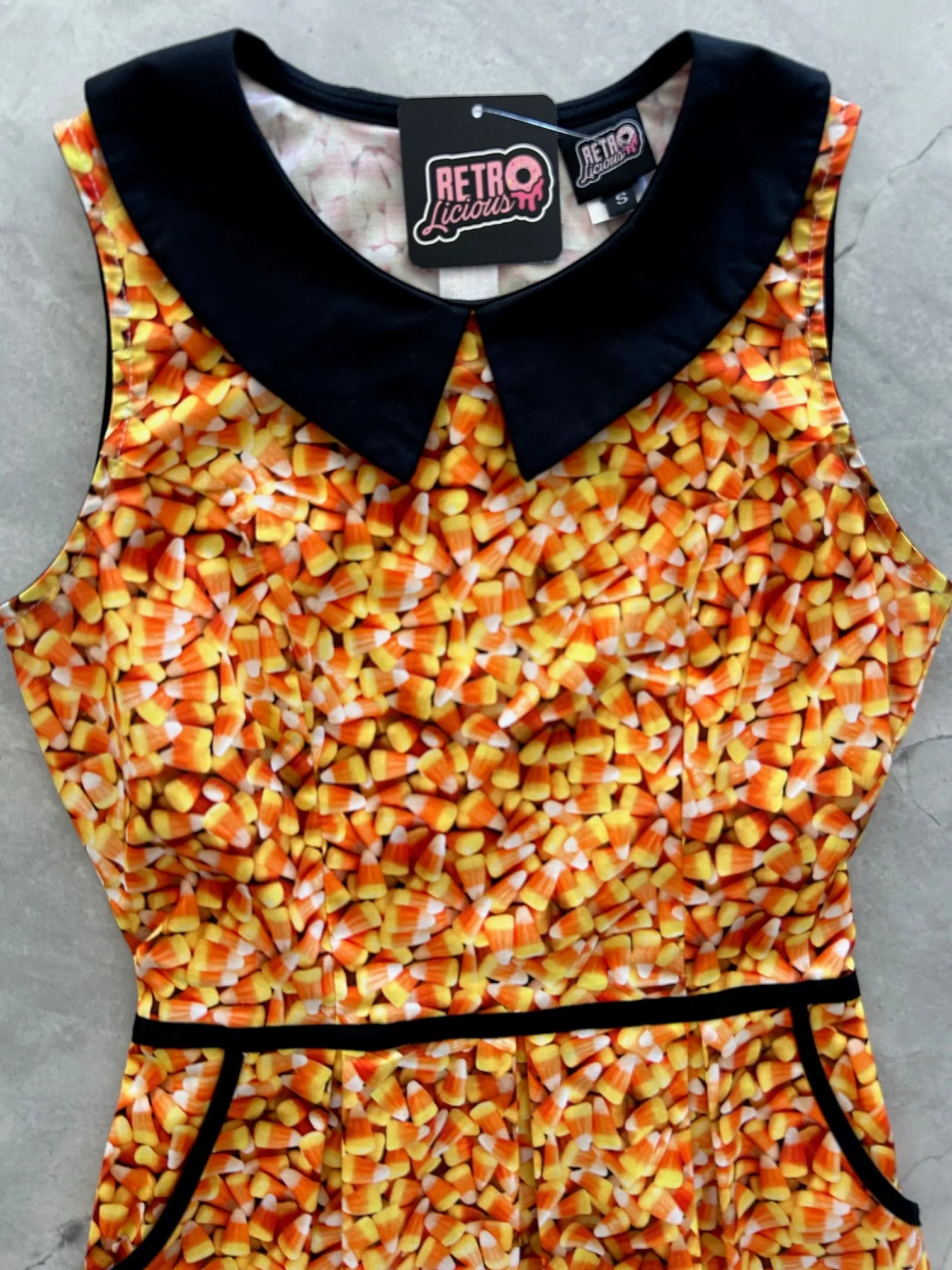 Candy Corn Collared Dress sold by Retrolicious product image thumbnail 2