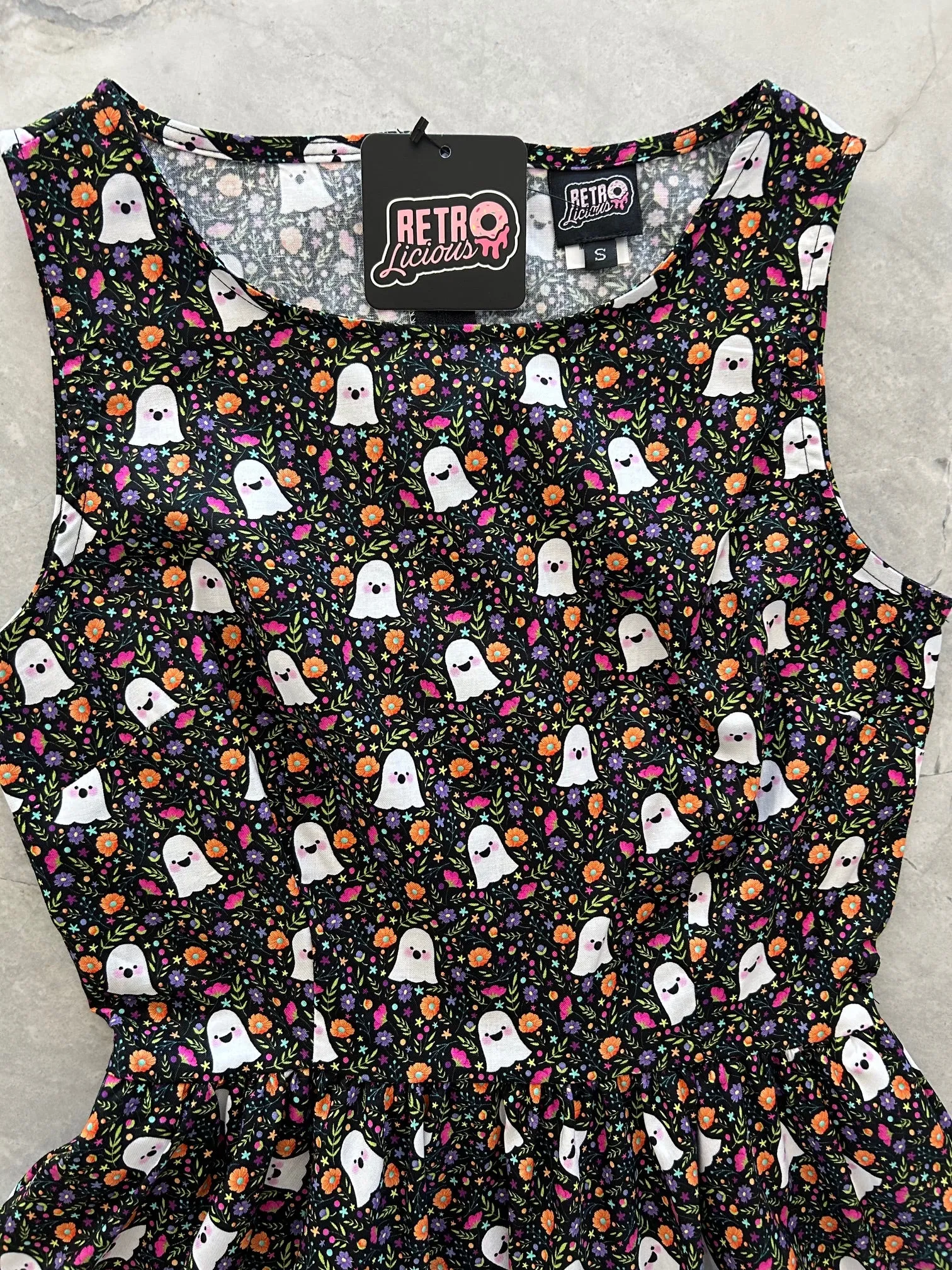 Ghost Floral Vintage Dress - XL only, 1 left! sold by Retrolicious product image thumbnail 2