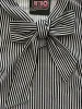 Black Striped Bow Top - 4X only sold by Retrolicious