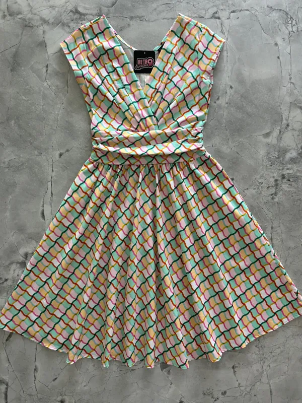 Squiggly Greta Dress sold by Retrolicious