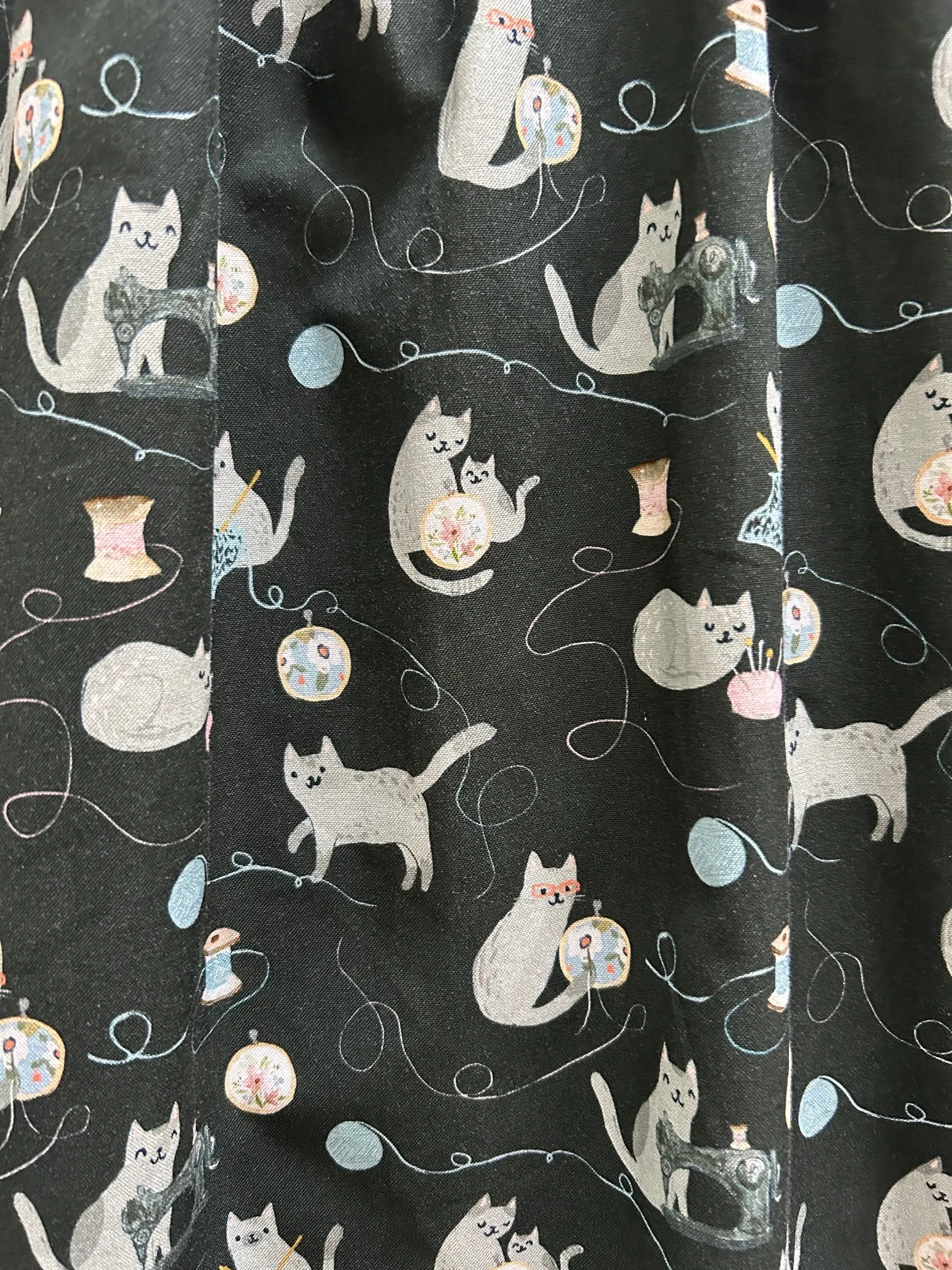 Cats and Yarn Fit & Flare Dress sold by Retrolicious product image thumbnail 3