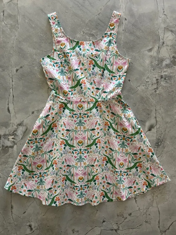 Tropical Skater Dress sold by Retrolicious